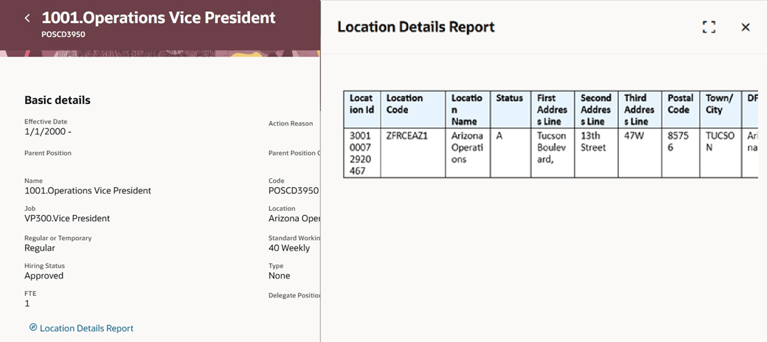 Panel drawer showing report results for section-level guided journey