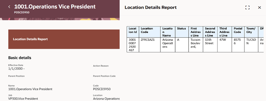 Panel drawer showing report results for page-level guided journey