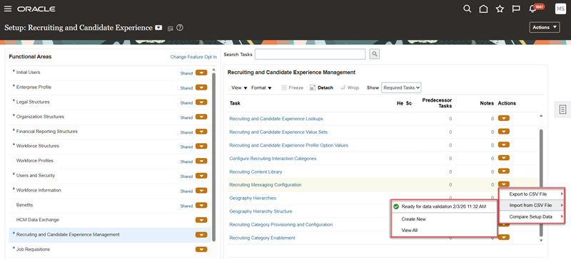 Import from CSV File 