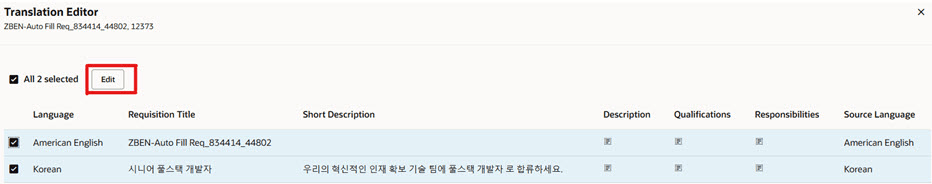 Translation Editor Page
