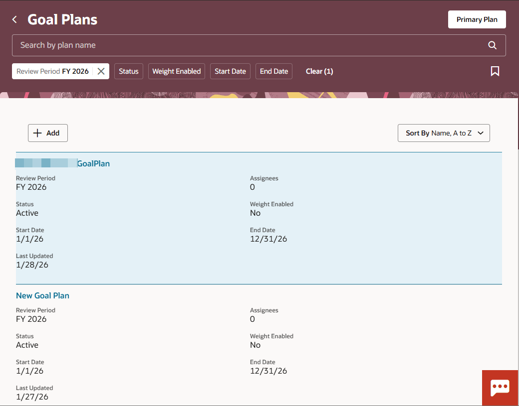 Redwood Redesigned Goal Plans Page