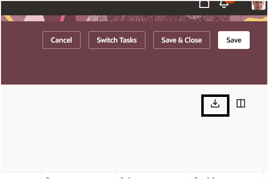 Worksheet Download Icon