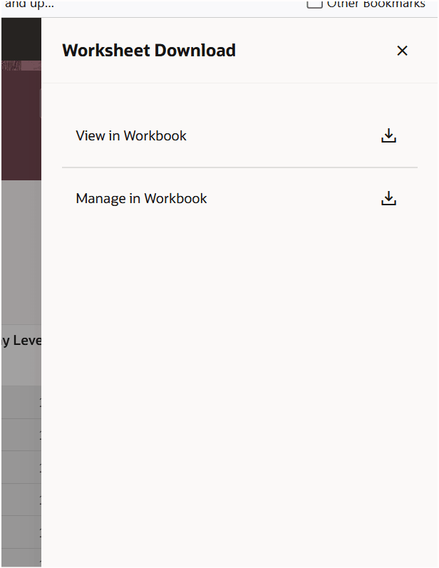 Download Worksheet Panel Drawer