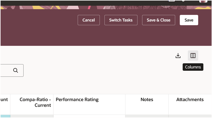 Manage Columns