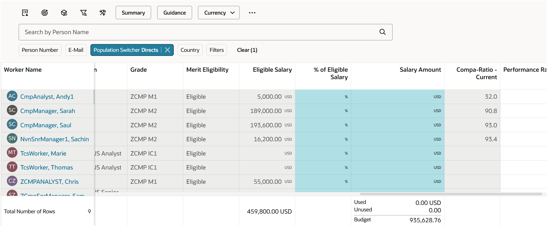 Worksheet View