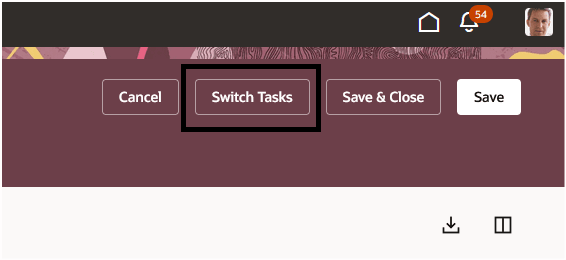 Switch Tasks Button