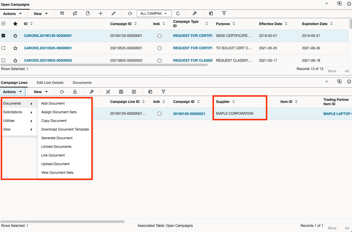 Campaign Administrator Workbench