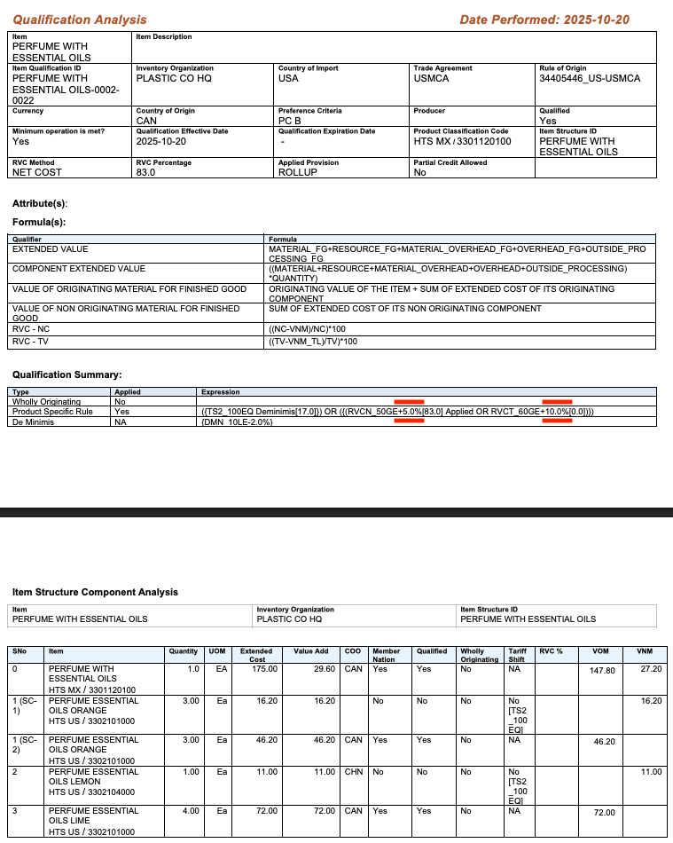 Qualification Report
