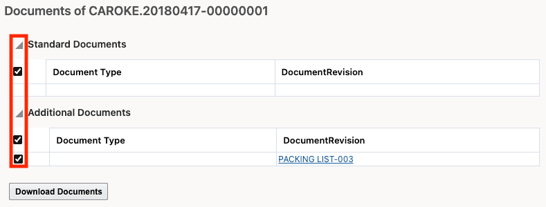 Select Documents to Download