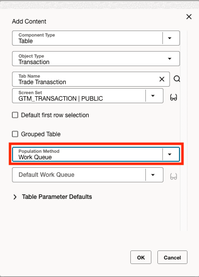 Enhanced Workbench - Population Method