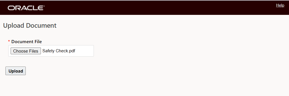 Service Provider - Upload Document Action