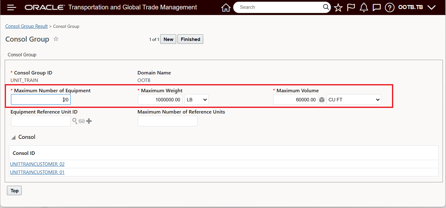 Consol Group Example 