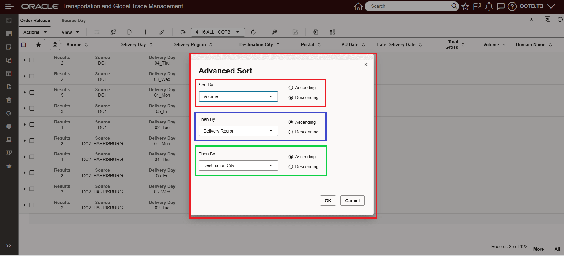 Advanced Sort on Grouped Table