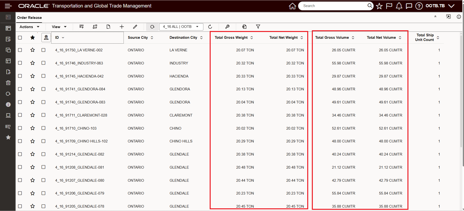 Enhanced Workbench - User Preference UOM View