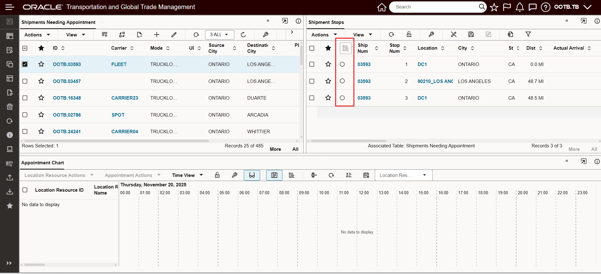 Previous/Default Behavior - Add first row to Gantt is not selected