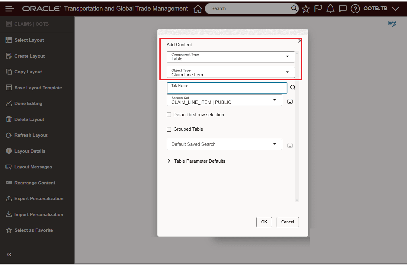 Add Claim Line Item Object to Enhanced Workbench