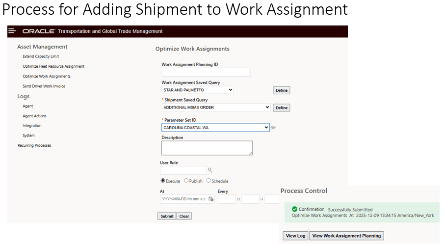 Process to Add Shipment