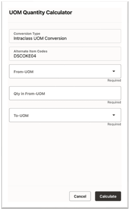 UOM Quantity Calculator