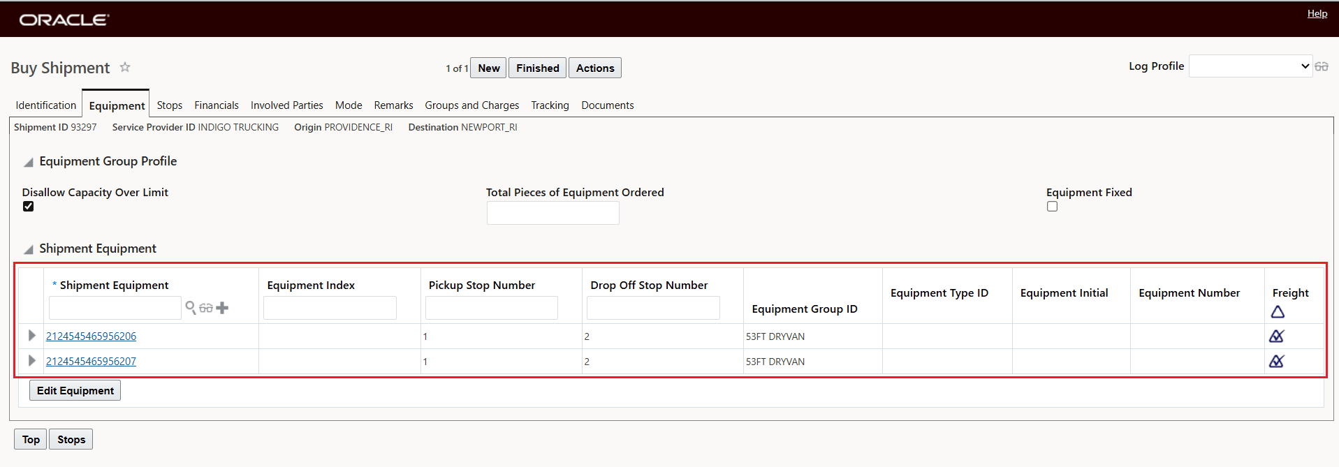 Ground Consol - Load Consolidation Shows Load Penalty Preferences