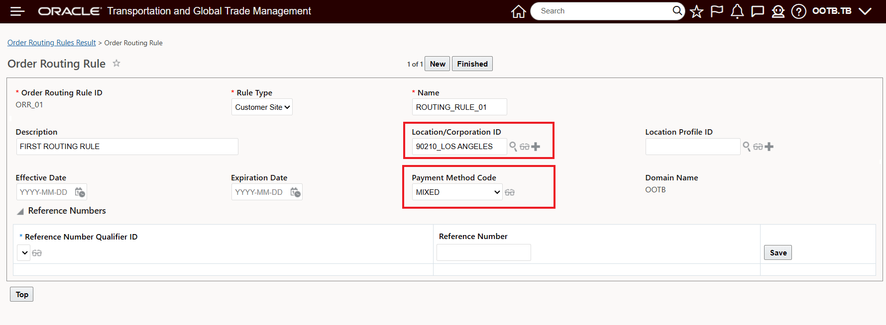Order Routing Rule - Match Criteria