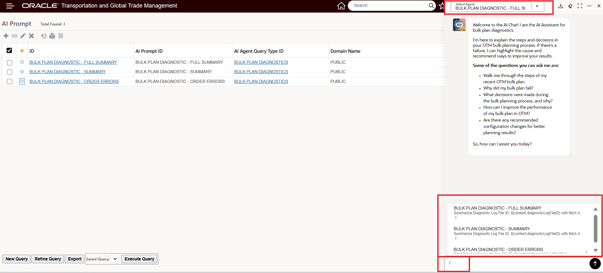 Slash / Prompt Template Example Bulk Plan Diagnostics