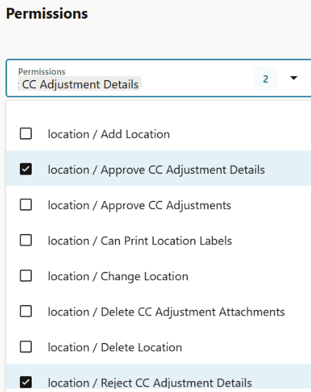 Approve Reject Permissions