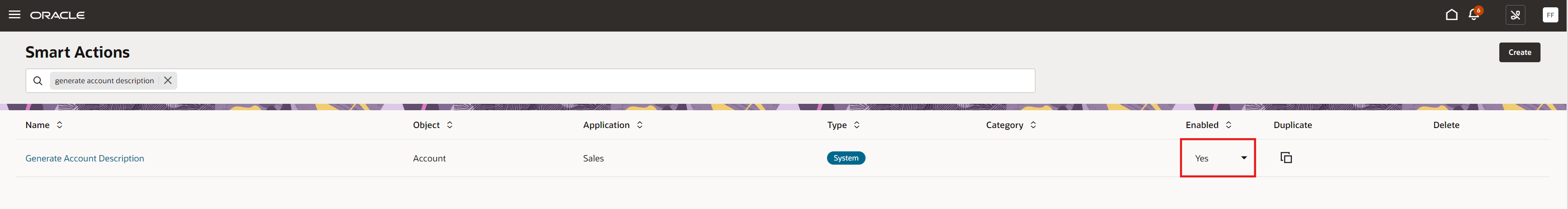 Enable Generate Account Description Smart Action
