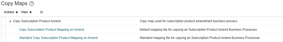 New Copy Map for Amend