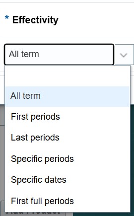 Date Effective Price Adjustment