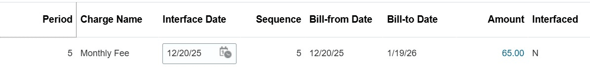 Bill Line Amount after Adjustment