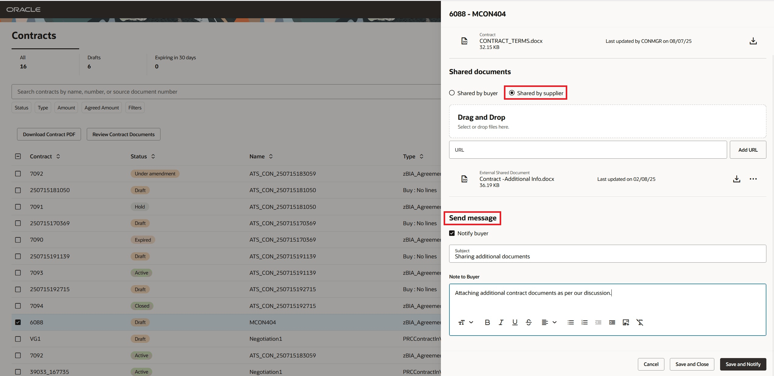 Review Contract Documents