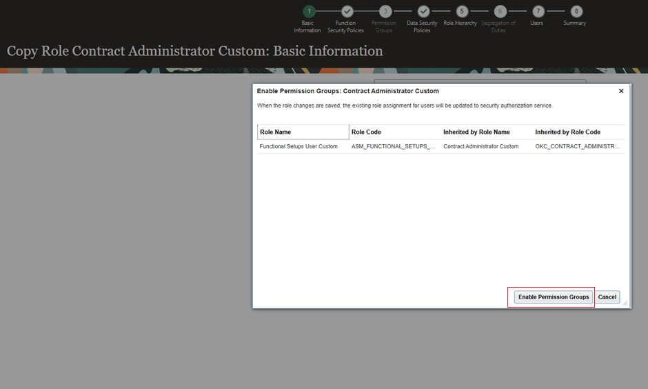 Enable Permission Groups