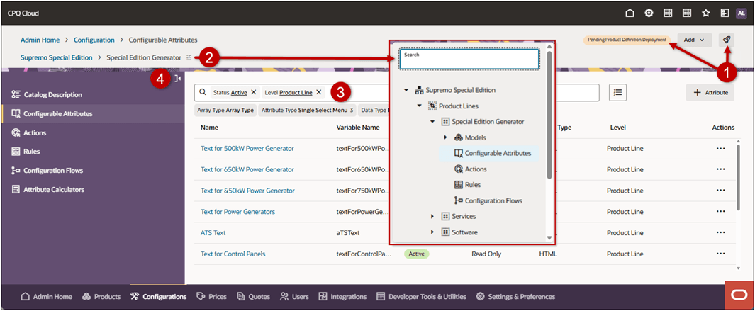 Redwood administration pages