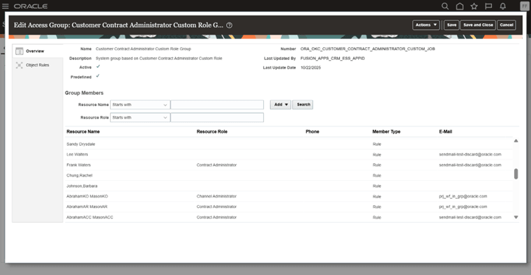 Addition of Group Members 