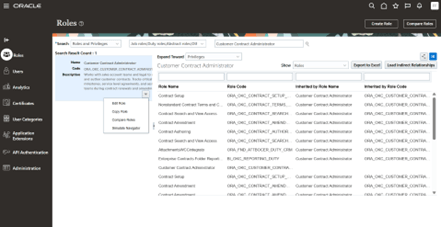 Copy Customer Contract Administrator Custom Role to create a new custom role