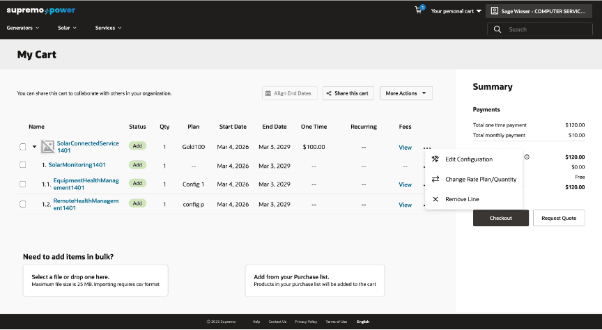 Buying Configurable Susbcriptions