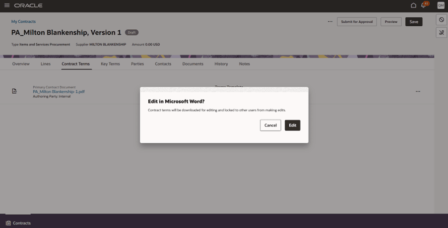 Edit in Microsoft Word