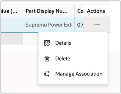 Manage Association