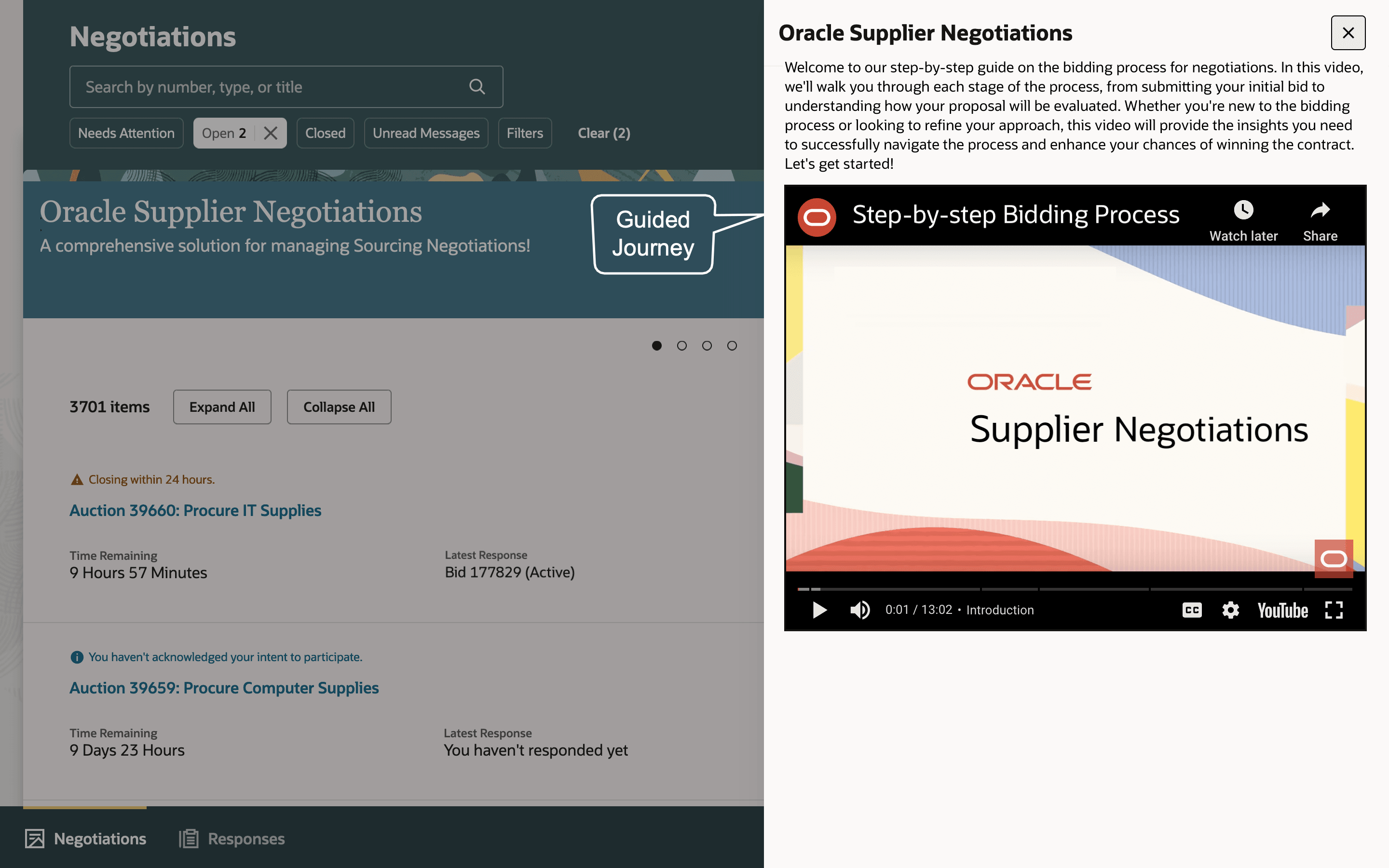 Search Negotiations - Guided Journey