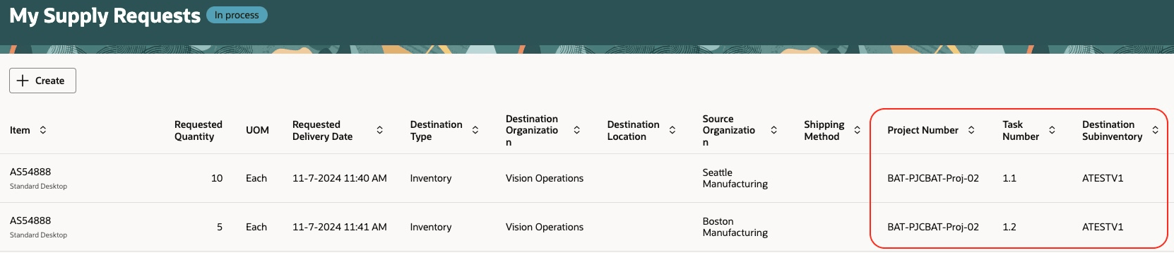 Manage Requests