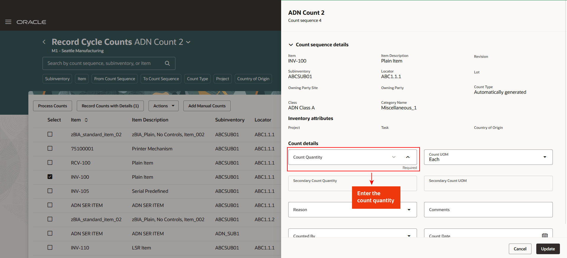 Record Count with Details