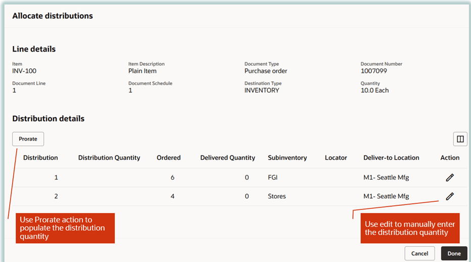 Allocate Distributions