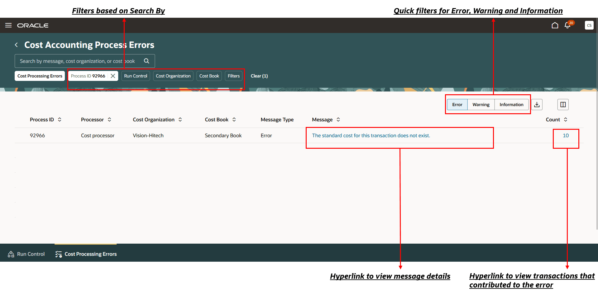 Cost Accounting Process Errors page