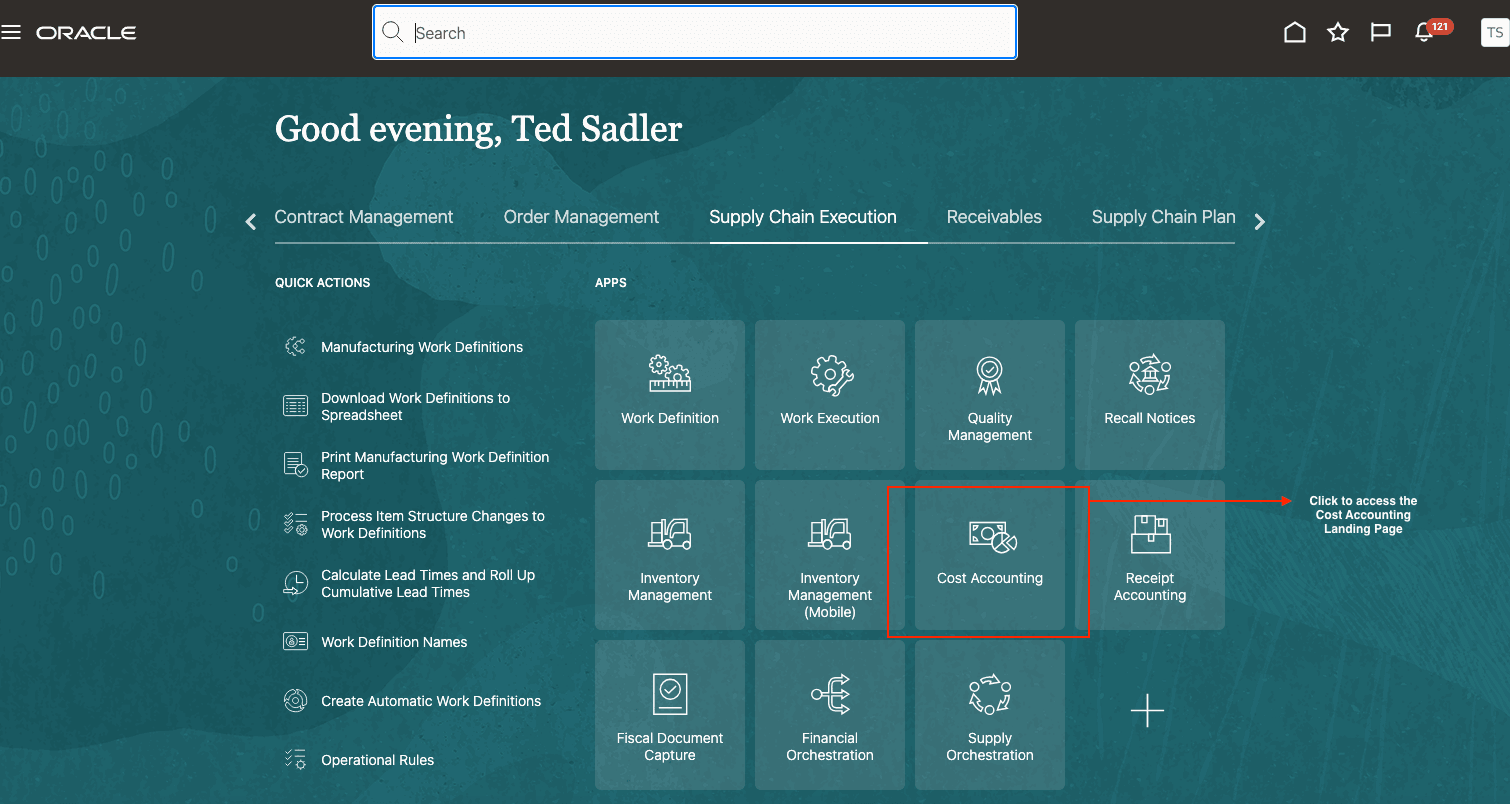 Landing Page invocation