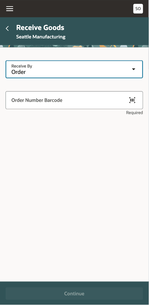 Mobile Receive Goods