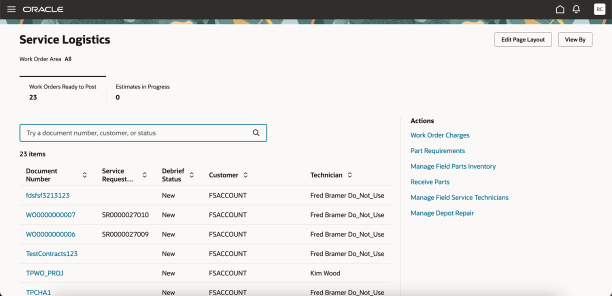 Landing Page - Service Logistics