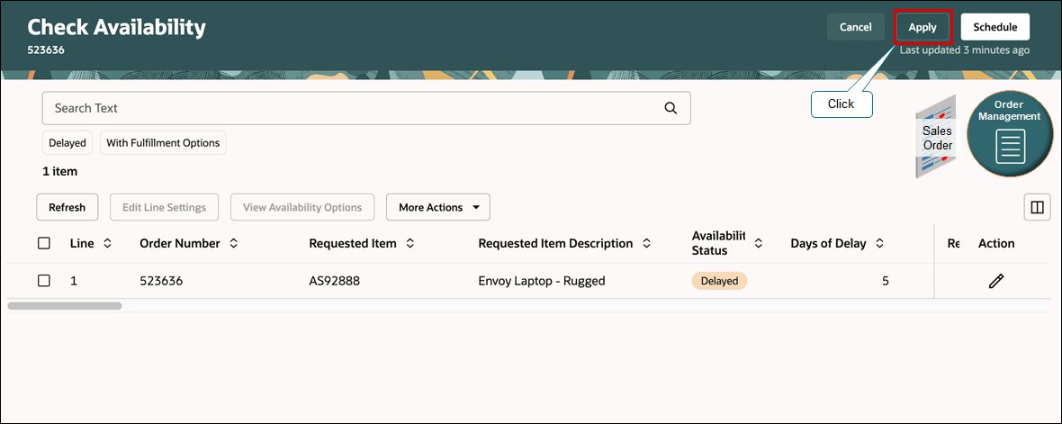 Check Availability page