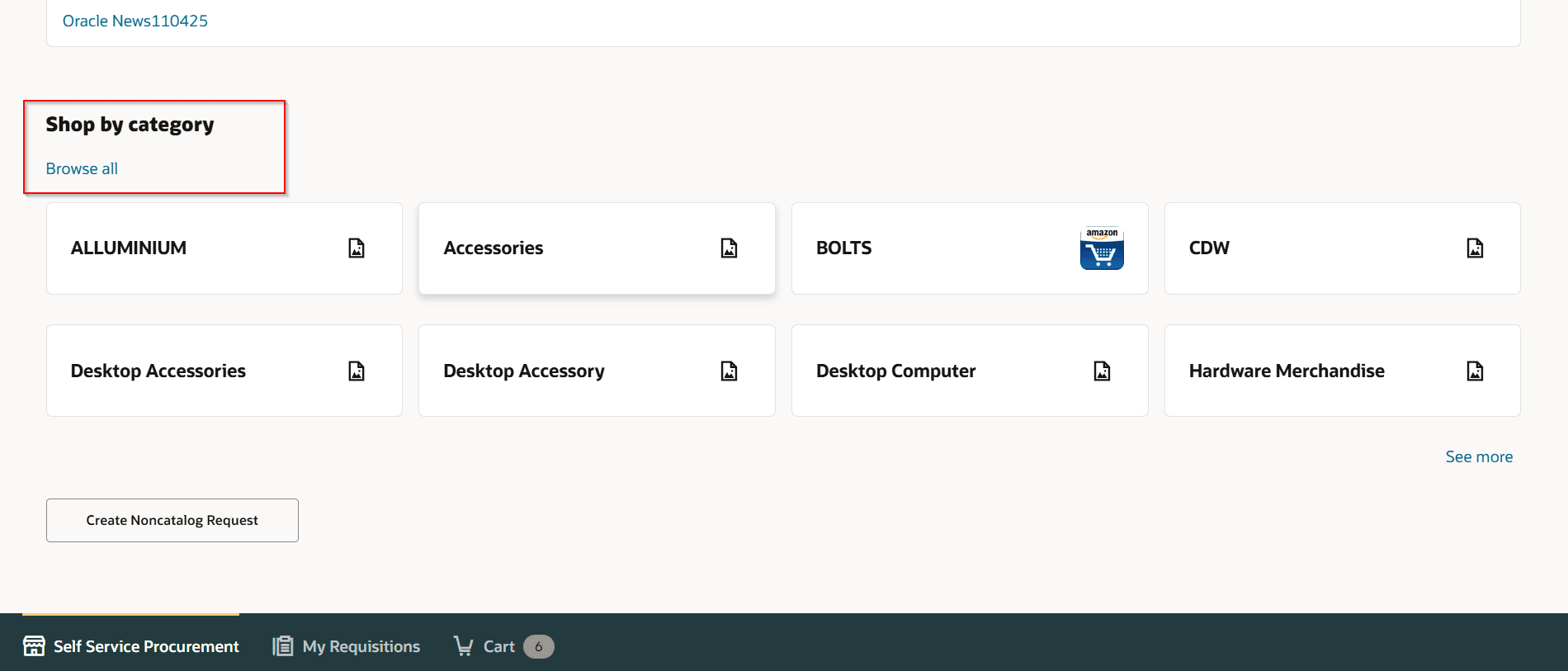 Shop by Category section on the homepage