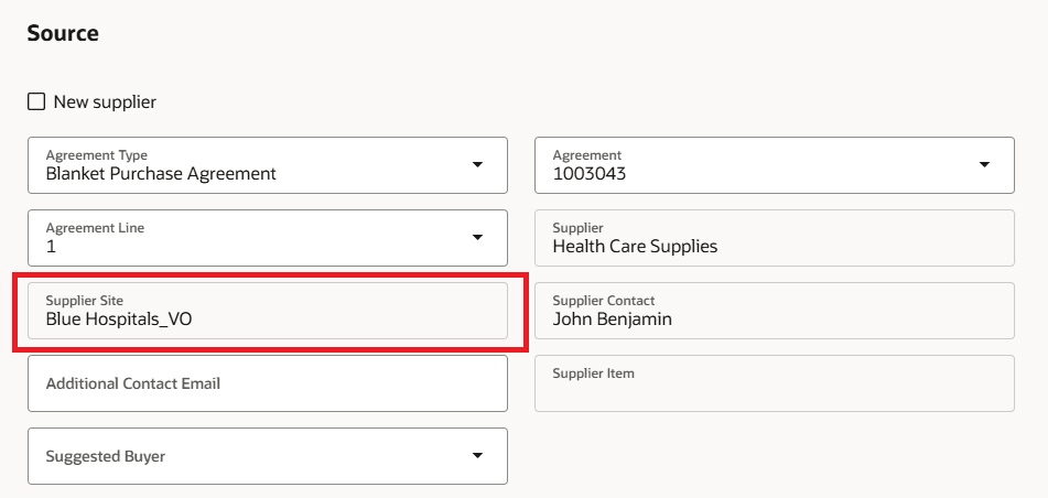 Existing Behavior When Allow Ordering From Unassigned Sites is Not Enabled