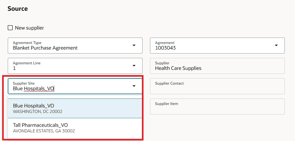 You Can Select any Site When Allow Ordering from Unassigned Sites is Enabled